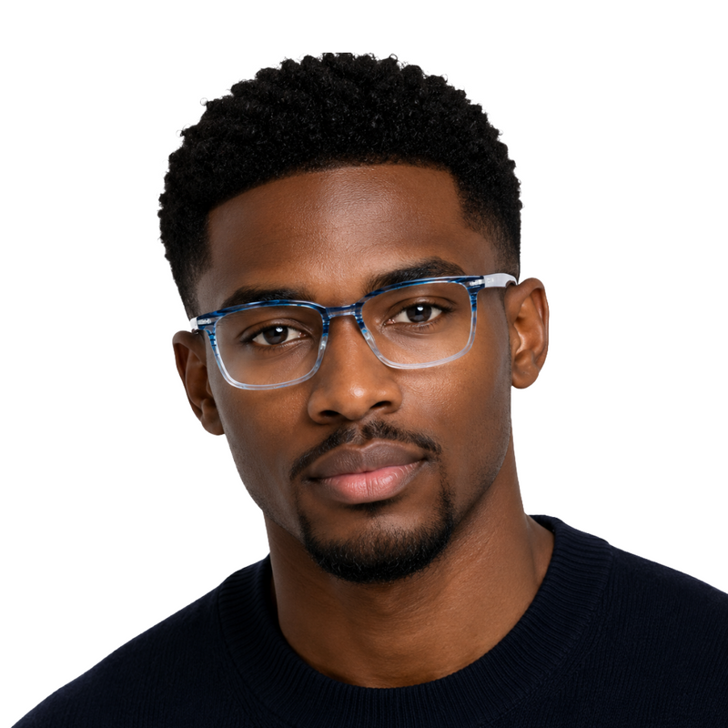 OS Gladiator 28005 – Wide Bridge Rectangular Prescription Eyeglasses-zoom-