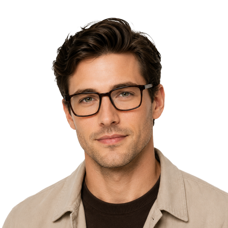 OS Gladiator 28005 – Wide Bridge Rectangular Prescription Eyeglasses-zoom-