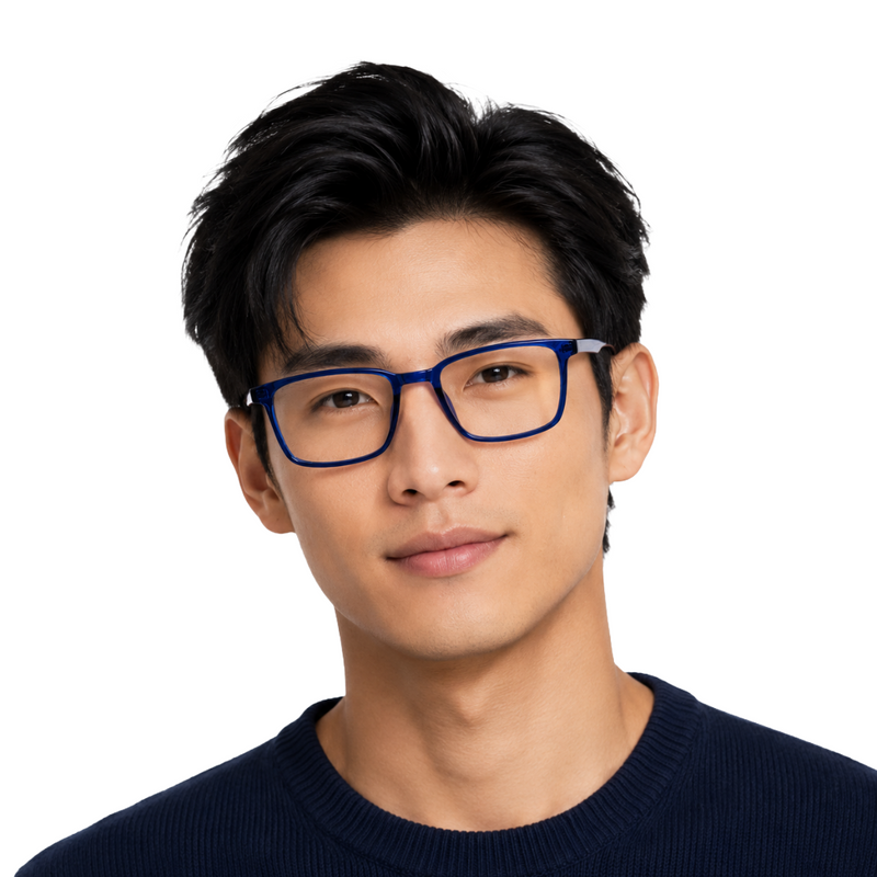 OS Gladiator 28005 – Wide Bridge Rectangular Prescription Eyeglasses-zoom-