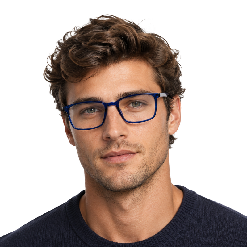 OS Gladiator 28005 – Wide Bridge Rectangular Prescription Eyeglasses-zoom-