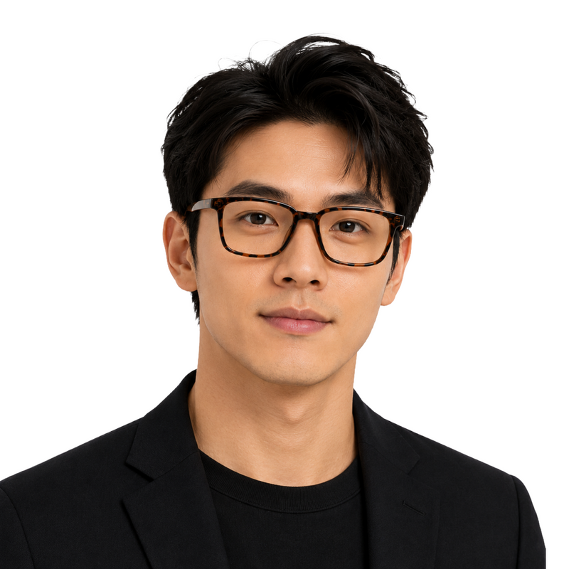 OS Gladiator 28005 – Wide Bridge Rectangular Prescription Eyeglasses-zoom-