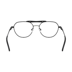 OS Gladiator 10003 lightweight double bridge aviator eyeglasses in black, rear view
