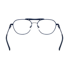 OS Gladiator 10003 lightweight double bridge aviator eyeglasses in blue, rear view
