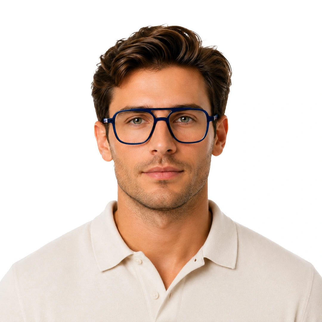 OS Gladiator 28002 | Double Bridge Square Aviator Prescription Eyeglasses-zoom-27