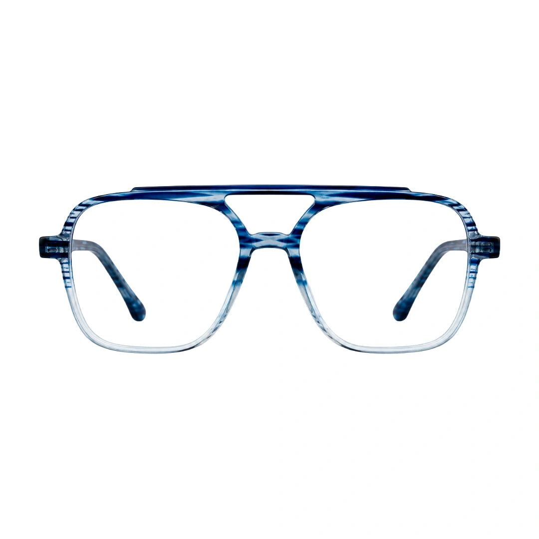 OS Gladiator 28002 | Double Bridge Square Aviator Prescription Eyeglasses-zoom-1