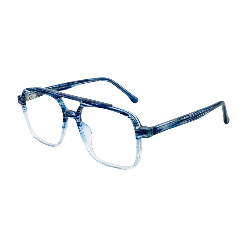 OS Gladiator 28002 | Double Bridge Square Aviator Prescription Eyeglasses-zoom-