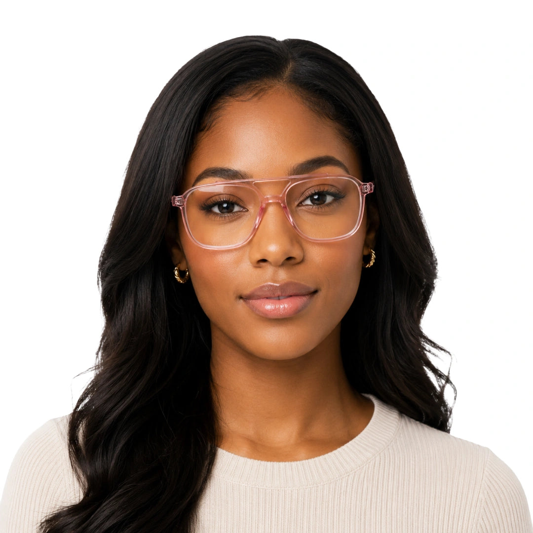 OS Gladiator 28002 | Double Bridge Square Aviator Prescription Eyeglasses-15