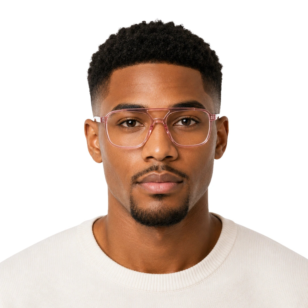 OS Gladiator 28002 | Double Bridge Square Aviator Prescription Eyeglasses-16