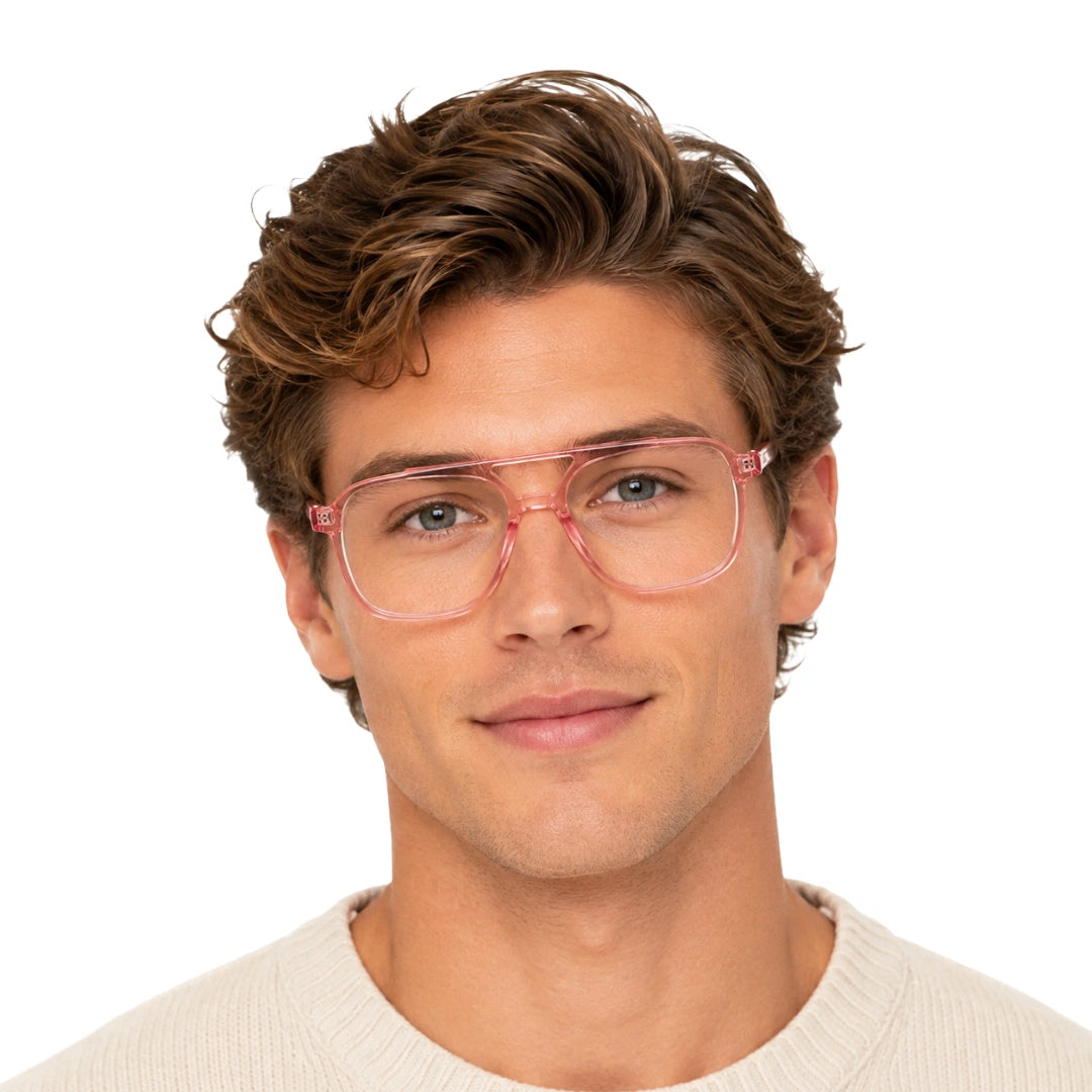 OS Gladiator 28002 | Double Bridge Square Aviator Prescription Eyeglasses-17