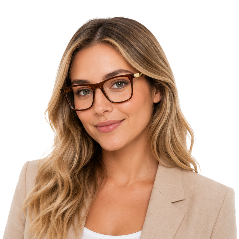 OS HUNTER 66911 – Rectangle Metal Temple Prescription Eyeglasses-zoom-
