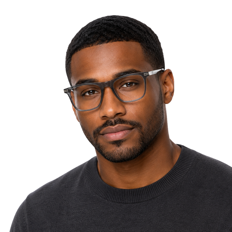 OS HUNTER 66911 – Rectangle Metal Temple Prescription Eyeglasses-zoom-