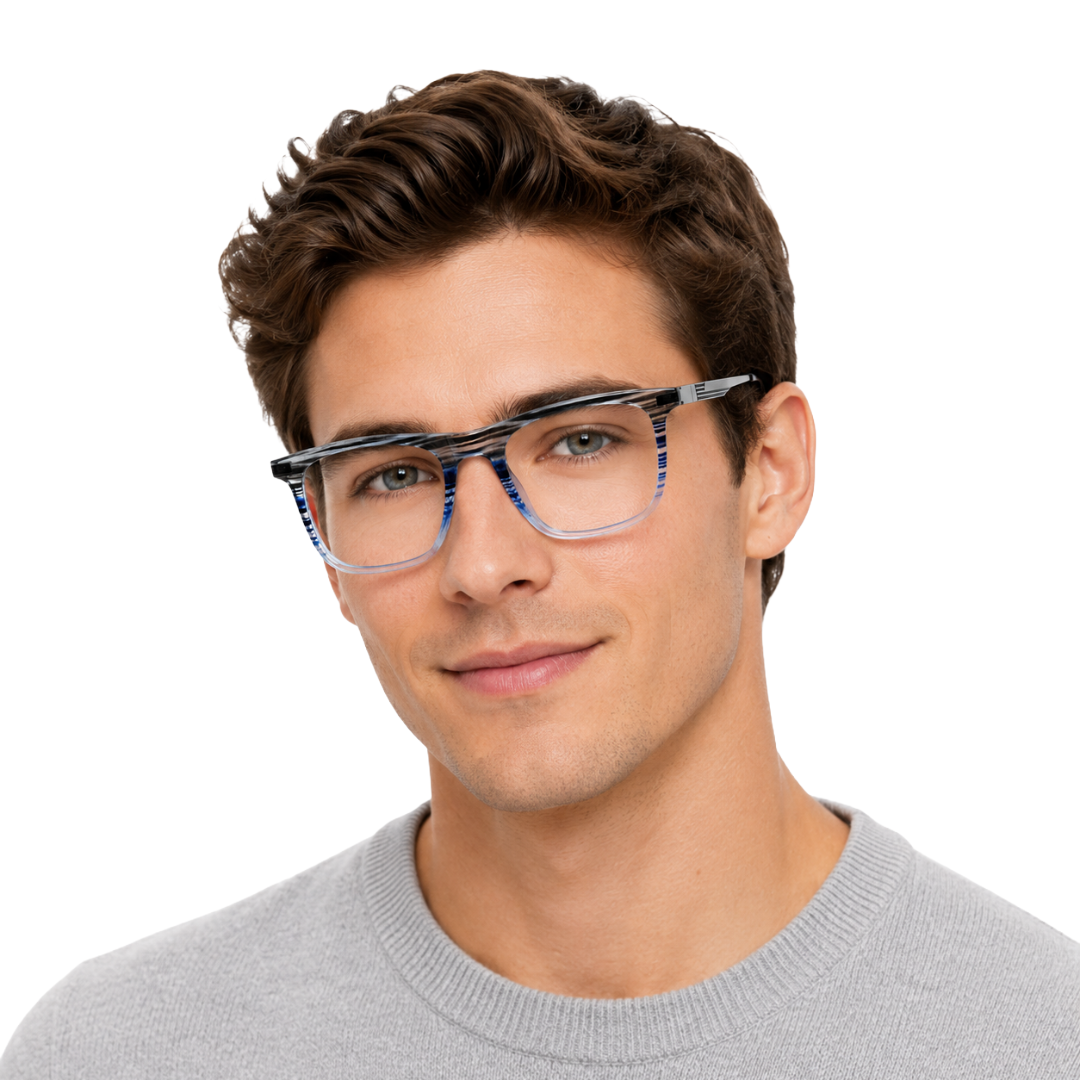 OS HUNTER 66911 – Rectangle Metal Temple Prescription Eyeglasses-zoom-98