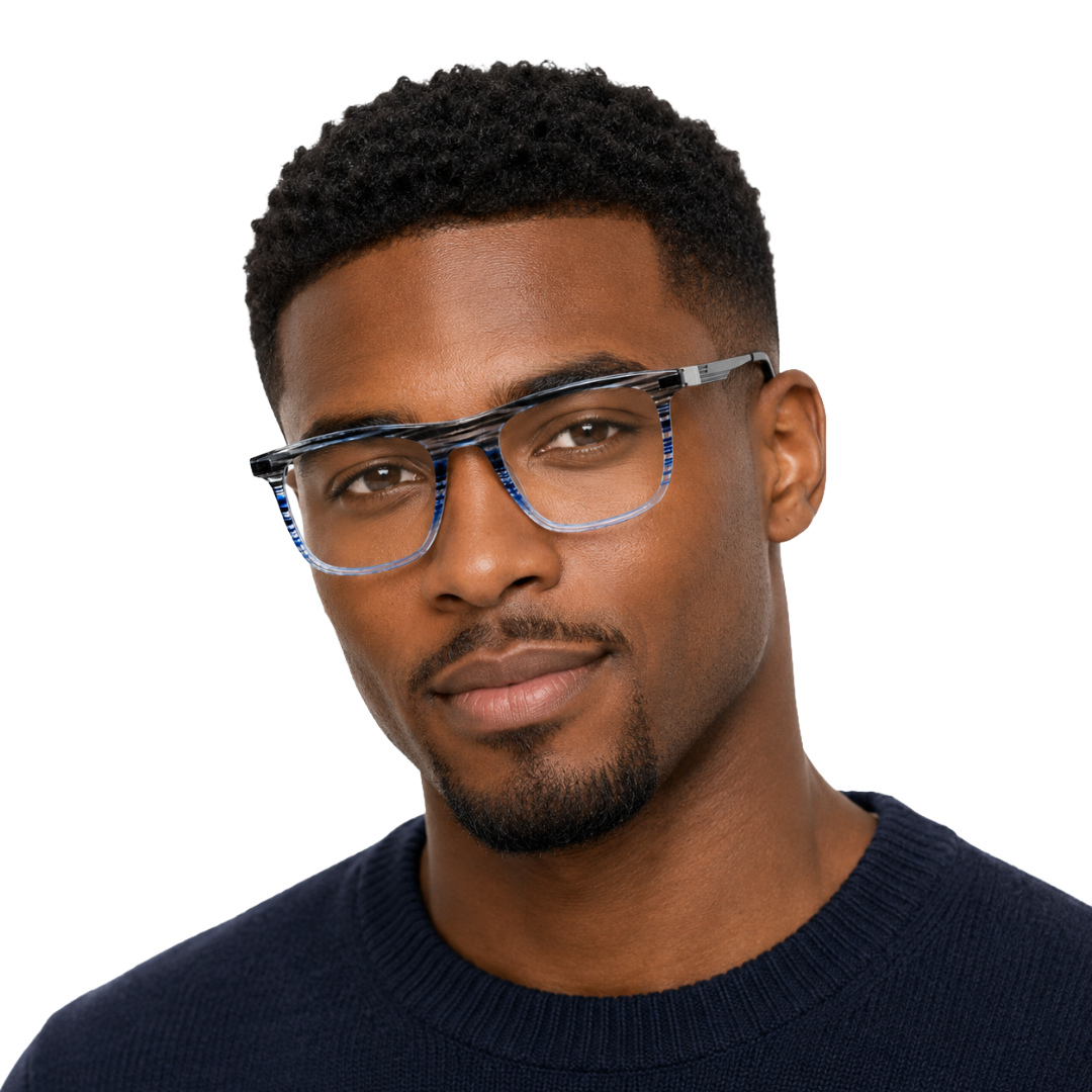 OS HUNTER 66911 – Rectangle Metal Temple Prescription Eyeglasses-100