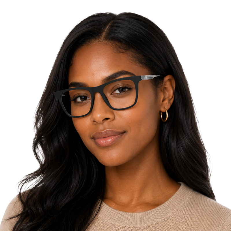 OS HUNTER 66911 – Rectangle Metal Temple Prescription Eyeglasses-zoom-