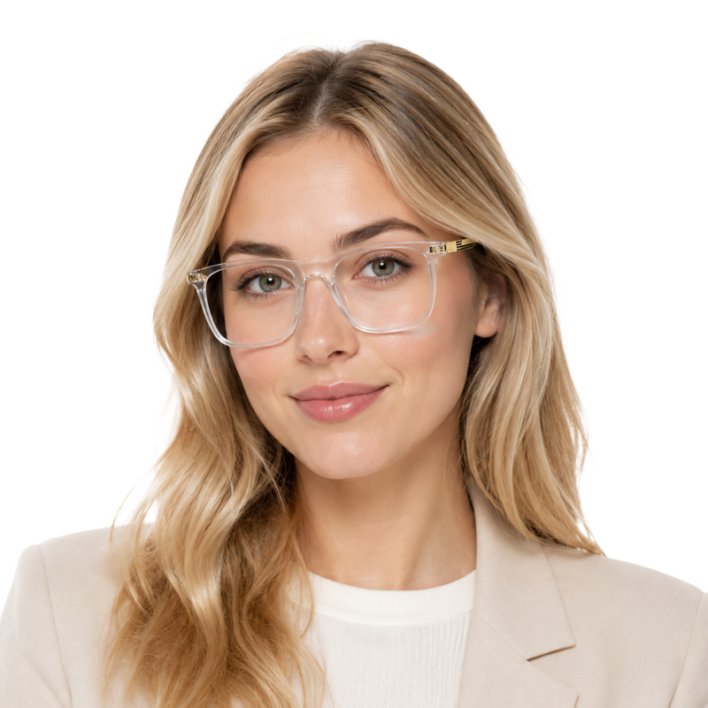 OS HUNTER 66911 – Rectangle Metal Temple Prescription Eyeglasses-zoom-