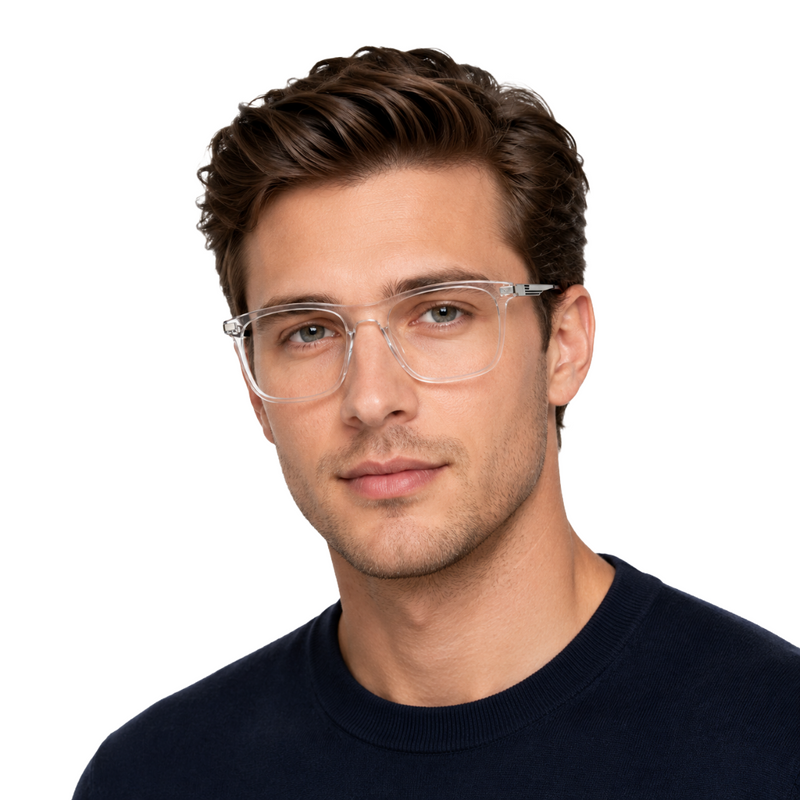 OS HUNTER 66911 – Rectangle Metal Temple Prescription Eyeglasses-zoom-