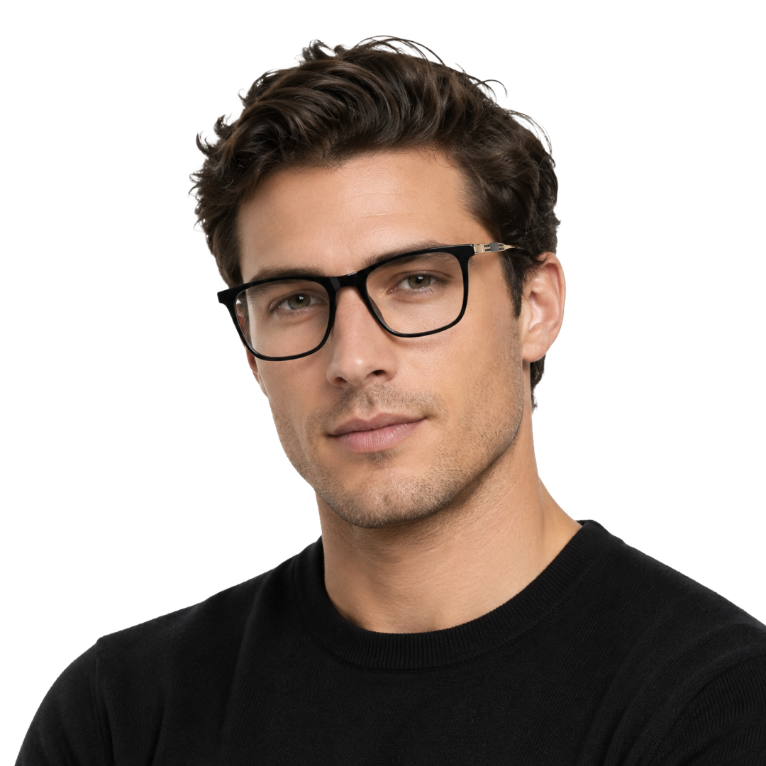 OS Hunter 66912 | Wide Square Acetate Eyeglasses-27