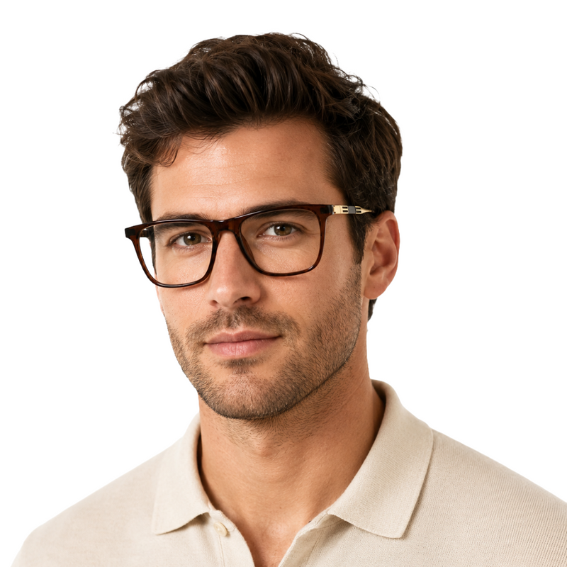 OS Hunter 66912 | Wide Square Acetate Eyeglasses-zoom-