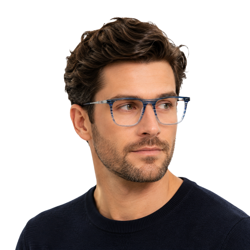 OS Hunter 66912 | Wide Square Acetate Eyeglasses-zoom-
