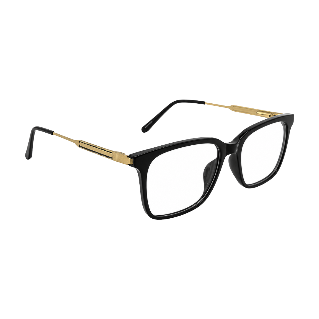 OS Hunter 66917 | Bold Square Acetate Eyeglasses with Metal Temples-zoom-6