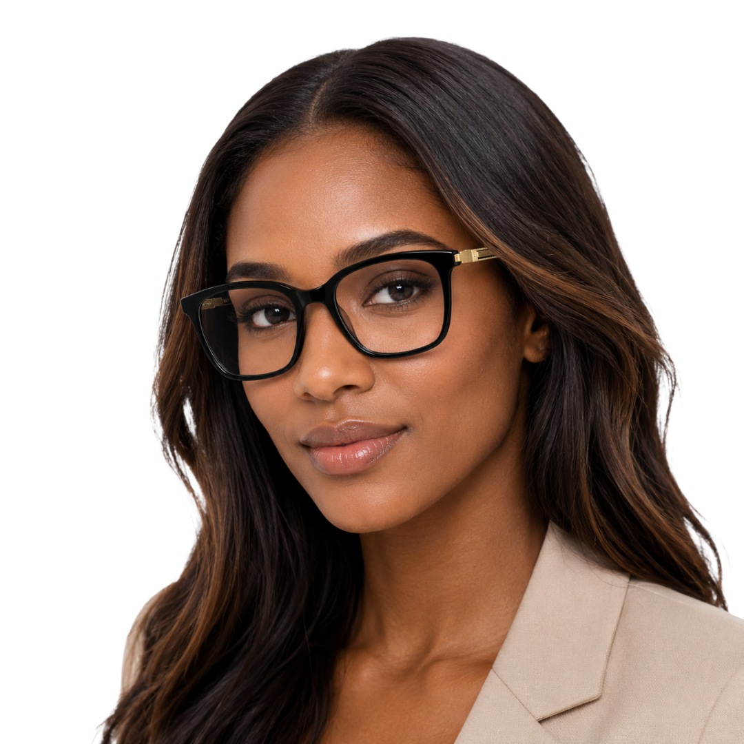 OS Hunter 66917 | Bold Square Acetate Eyeglasses with Metal Temples-zoom-9