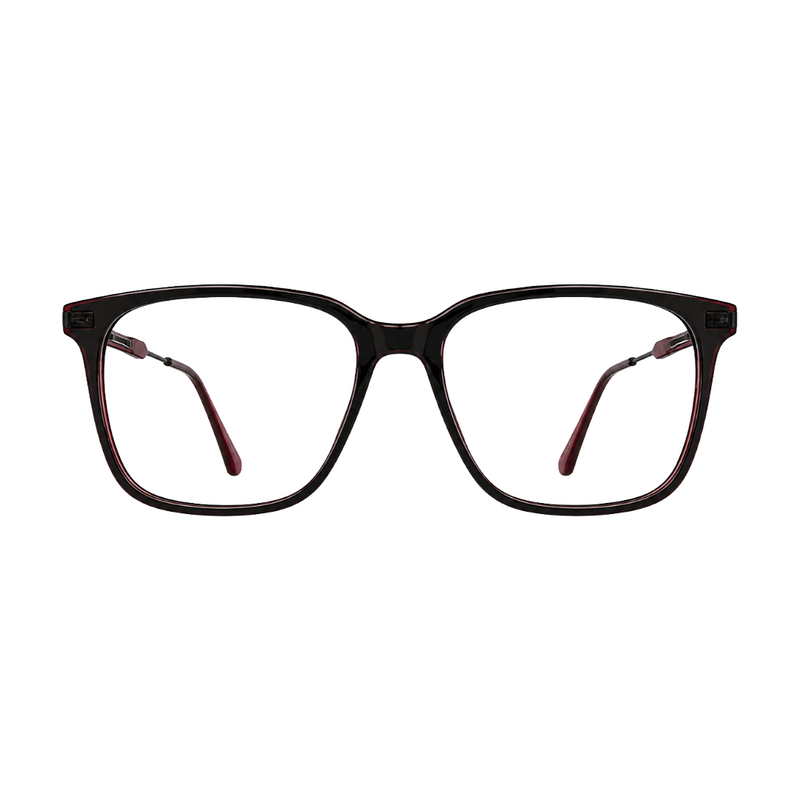 OS Hunter 66917 | Bold Square Acetate Eyeglasses with Metal Temples-zoom-