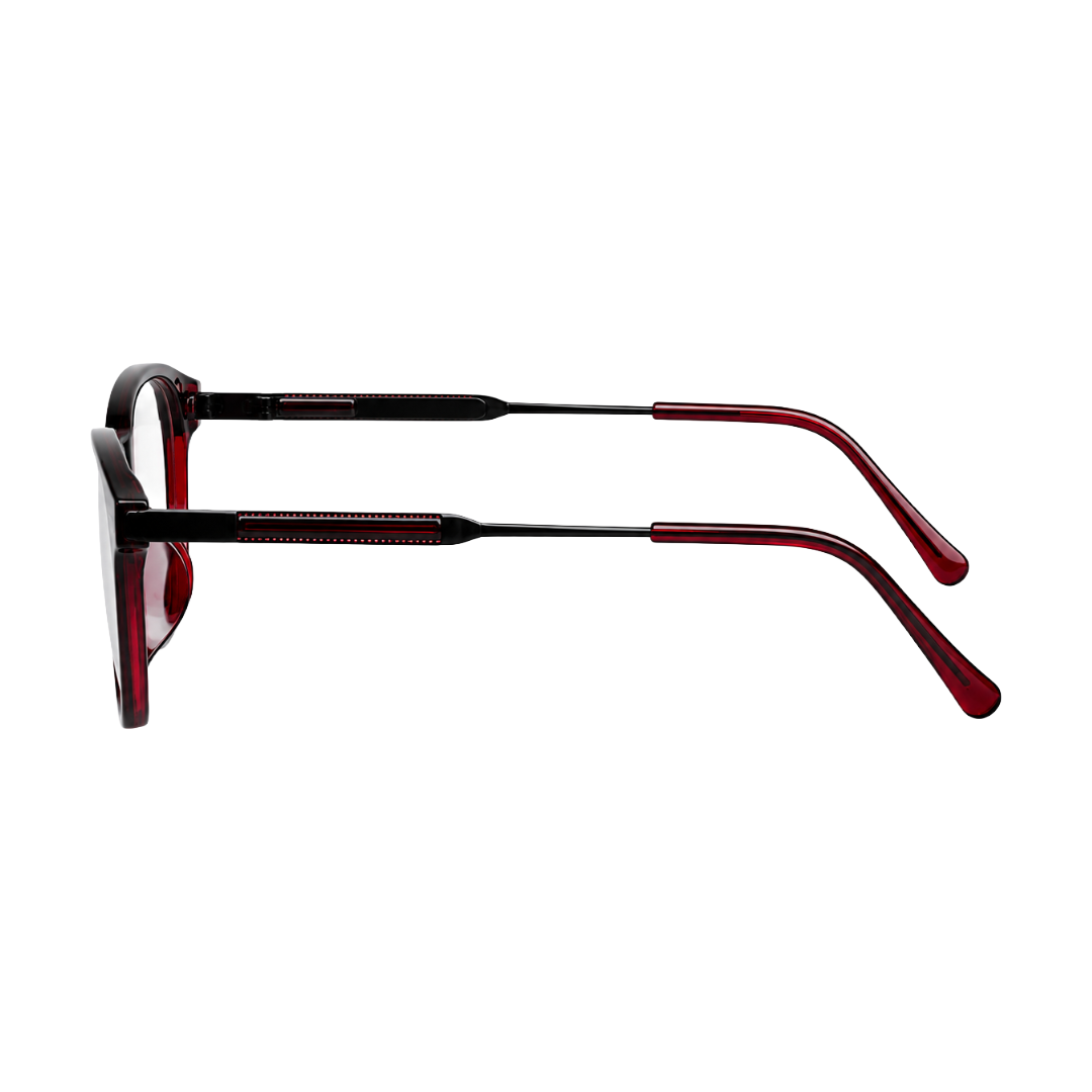 OS Hunter 66917 | Bold Square Acetate Eyeglasses with Metal Temples-zoom-48
