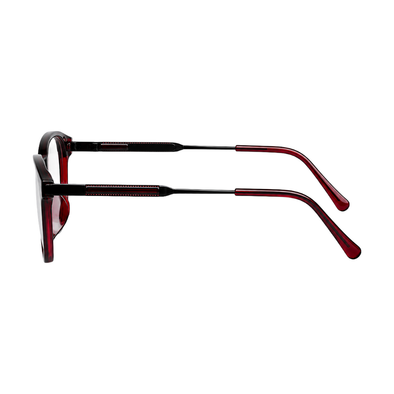 OS Hunter 66917 | Bold Square Acetate Eyeglasses with Metal Temples-zoom-