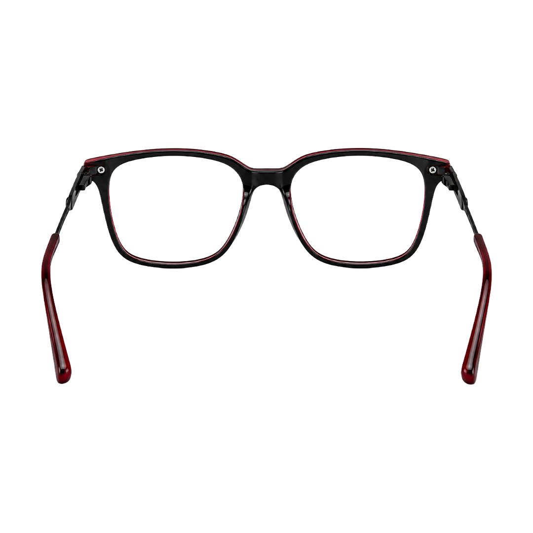 OS Hunter 66917 | Bold Square Acetate Eyeglasses with Metal Temples-zoom-49