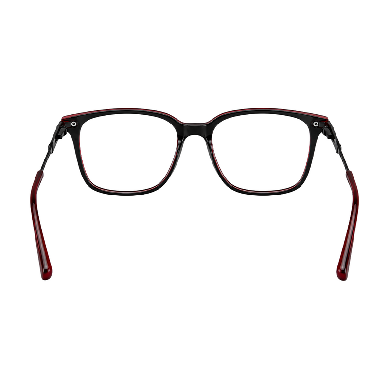 OS Hunter 66917 | Bold Square Acetate Eyeglasses with Metal Temples-zoom-
