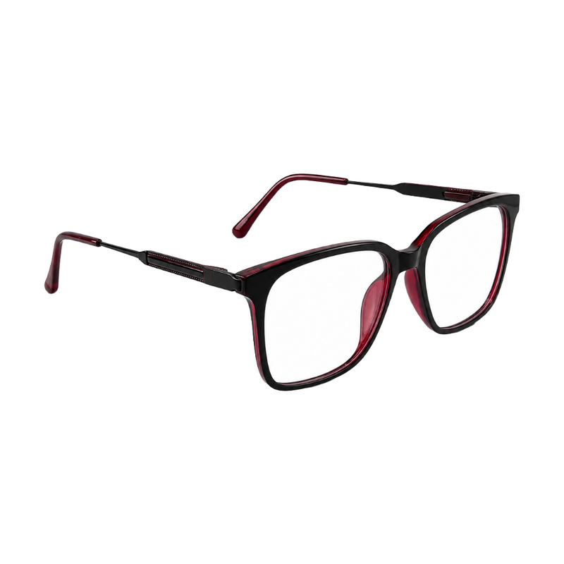 OS Hunter 66917 | Bold Square Acetate Eyeglasses with Metal Temples-zoom-