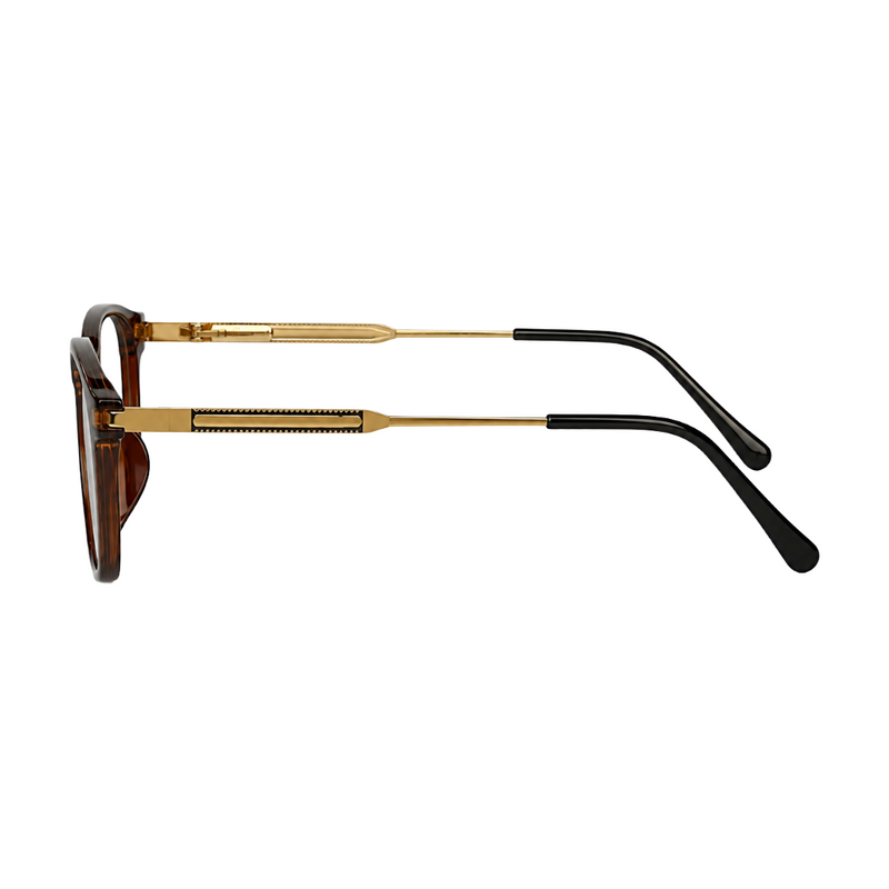 OS Hunter 66917 | Bold Square Acetate Eyeglasses with Metal Temples-zoom-