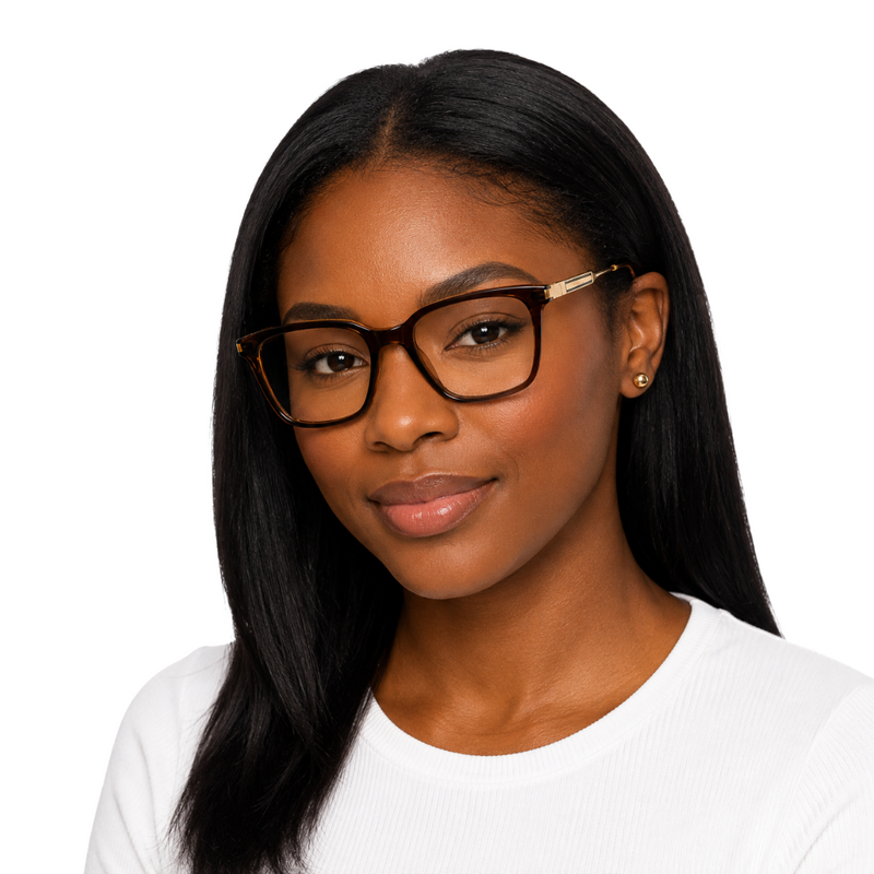 OS Hunter 66917 | Bold Square Acetate Eyeglasses with Metal Temples-zoom-