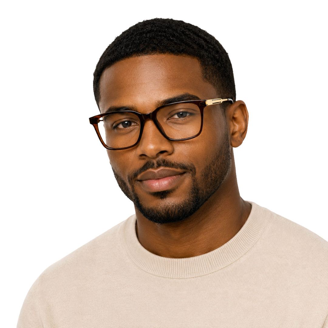 OS Hunter 66917 | Bold Square Acetate Eyeglasses with Metal Temples-27