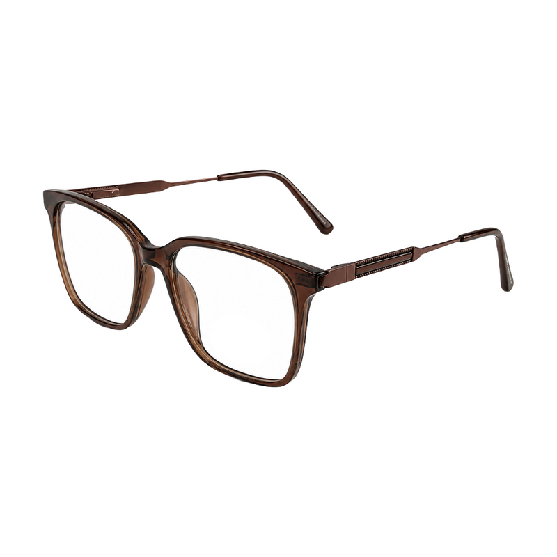 OS Hunter 66917 | Bold Square Acetate Eyeglasses with Metal Temples-zoom-