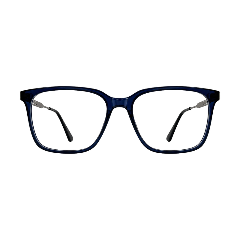 OS Hunter 66917 | Bold Square Acetate Eyeglasses with Metal Temples-zoom-