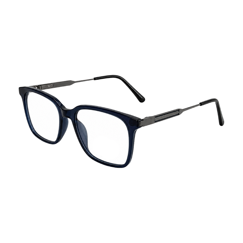 OS Hunter 66917 | Bold Square Acetate Eyeglasses with Metal Temples-zoom-