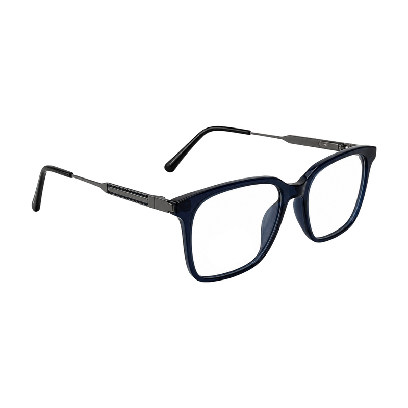 OS Hunter 66917 | Bold Square Acetate Eyeglasses with Metal Temples-zoom-