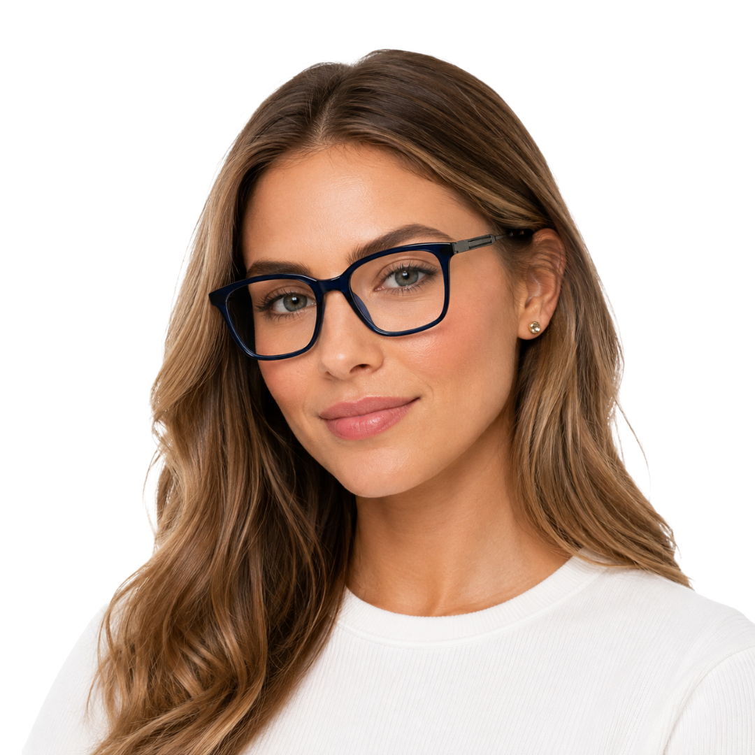 OS Hunter 66917 | Bold Square Acetate Eyeglasses with Metal Temples-zoom-33