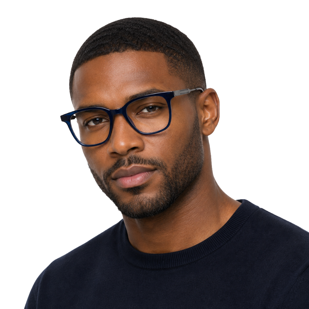 OS Hunter 66917 | Bold Square Acetate Eyeglasses with Metal Temples-zoom-36