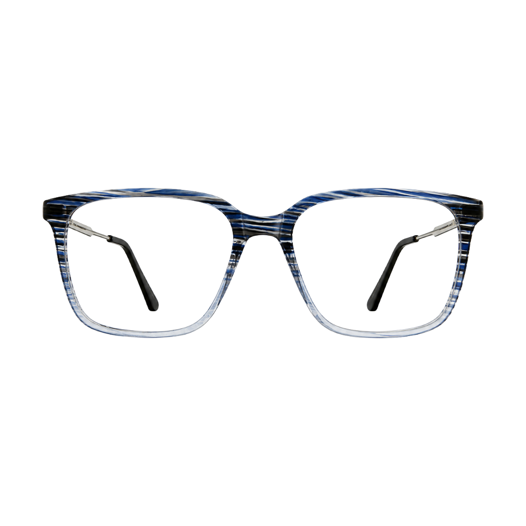 OS Hunter 66917 | Bold Square Acetate Eyeglasses with Metal Temples-zoom-100