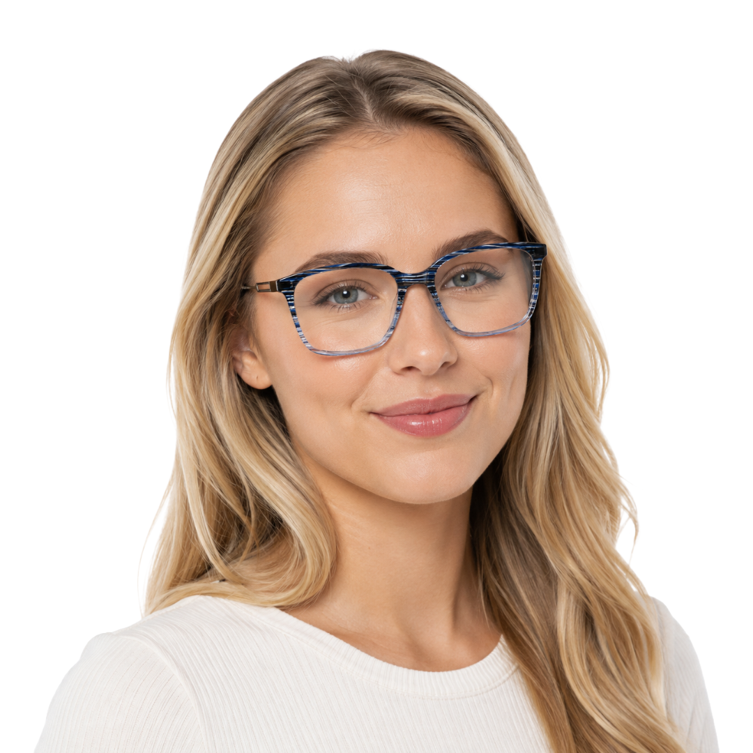 OS Hunter 66917 | Bold Square Acetate Eyeglasses with Metal Temples-zoom-105