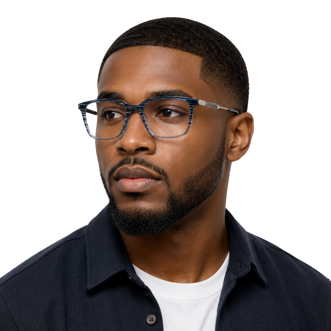 OS Hunter 66917 | Bold Square Acetate Eyeglasses with Metal Temples-zoom-108