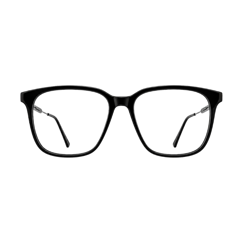 OS Hunter 66917 | Bold Square Acetate Eyeglasses with Metal Temples-zoom-