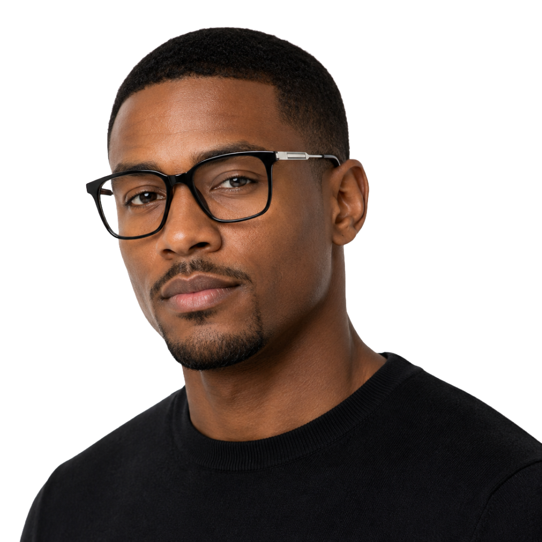 OS Hunter 66917 | Bold Square Acetate Eyeglasses with Metal Temples-zoom-63