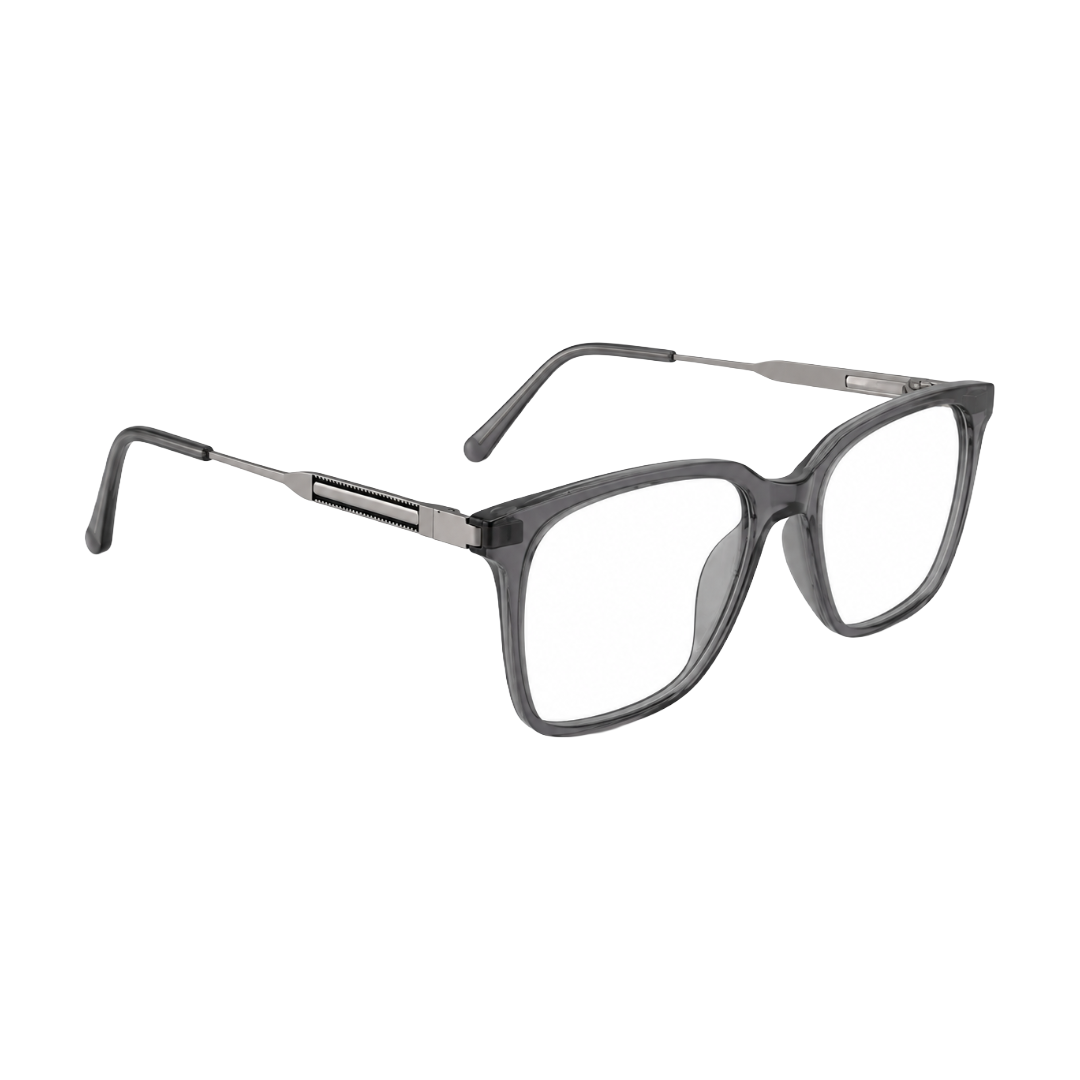 OS Hunter 66917 | Bold Square Acetate Eyeglasses with Metal Temples-zoom-75