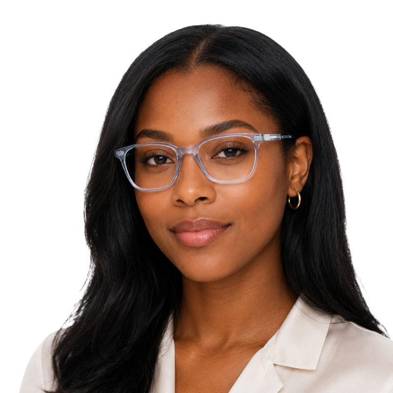 OS Hunter 66917 | Bold Square Acetate Eyeglasses with Metal Temples-zoom-