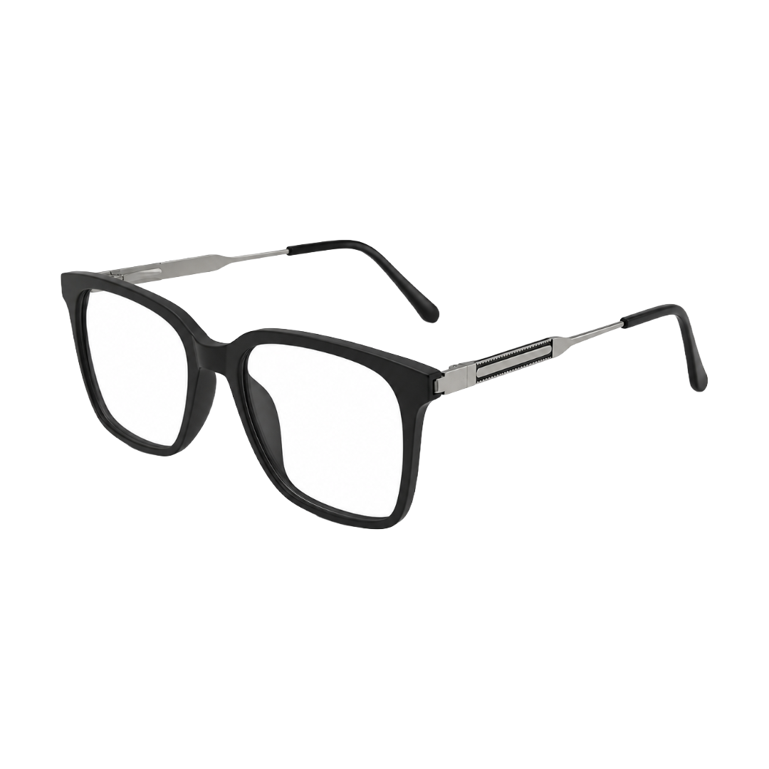 OS Hunter 66917 | Bold Square Acetate Eyeglasses with Metal Temples-zoom-65
