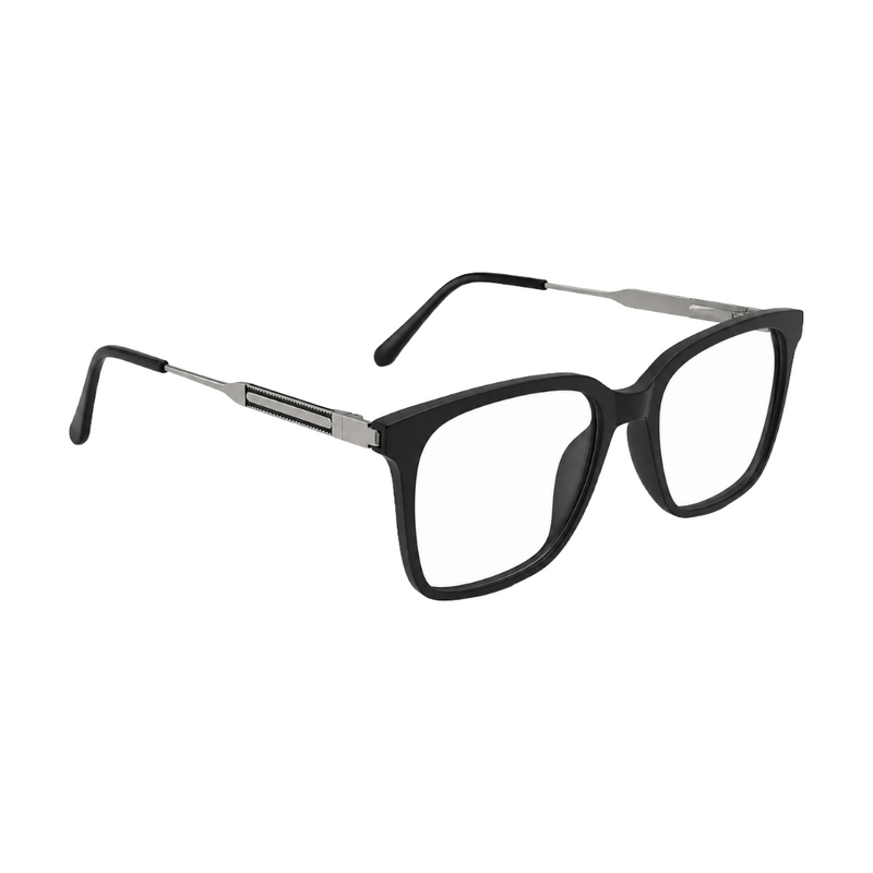 OS Hunter 66917 | Bold Square Acetate Eyeglasses with Metal Temples-zoom-
