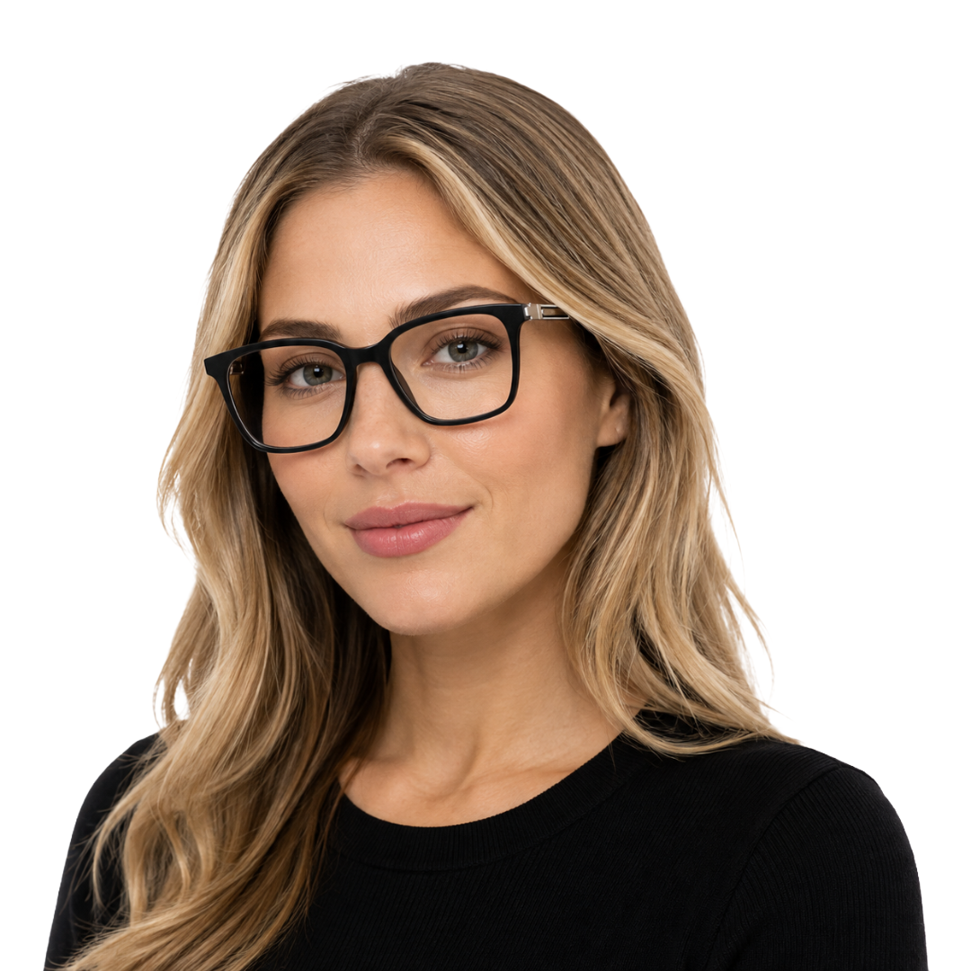 OS Hunter 66917 | Bold Square Acetate Eyeglasses with Metal Temples-zoom-69